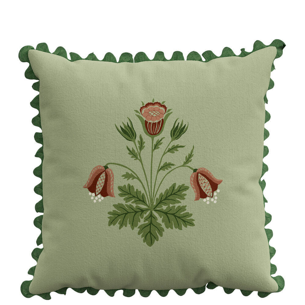 Morris & Co X Emery Walker Rose Cushion